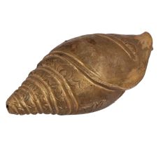 Hand Carved Brass Conch Gifting Showpiece