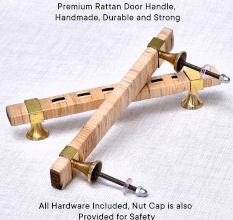 Natural Big Rattan Cabinet Handles (8 Inch)