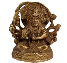 Brass Panchmukhi Lord Hanuman Statue For Worship