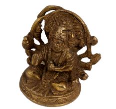 Brass Panchmukhi Lord Hanuman Statue For Worship