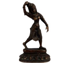 Brass Indian Tradition Lady Dancing Figurine