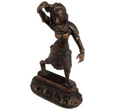 Brass Indian Tradition Lady Dancing Figurine