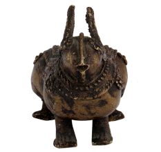 Tribal Brass Rabbit Ashtray
