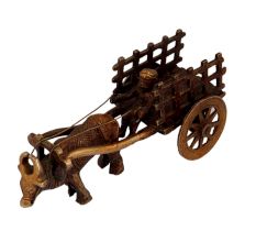 Brass Bullock Cart Decoration Showpiece