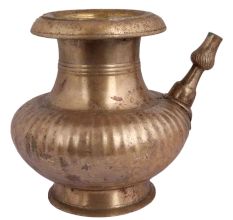 Indian Spouted Spiritual Holy Brass Pot Or Lota