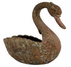 Hand made Brass Swan Planter