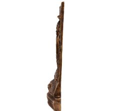 Brass Goddess Laxmi Statue 18 Hands Cobra Head Decorative Prabhavali