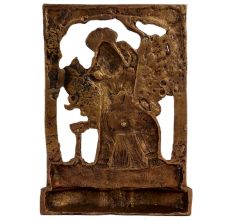 Brass Goddess Laxmi Statue 18 Hands Cobra Head Decorative Prabhavali