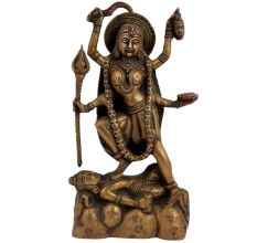 Indian Deity Brass Ma Kali Statue
