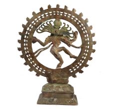 Brass Dancing Shiva Statue Home Decoration