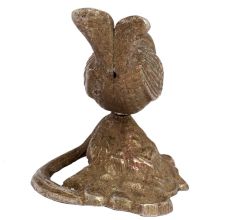 Brass Wren On A Branch Showpiece With Silver Finish