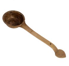 Brass Pooja Spoon With a Small Cup With Long handle