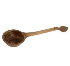 Brass Pooja Spoon With a Small Cup With Long handle