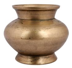 Handcrafted Used Brass Water Pot