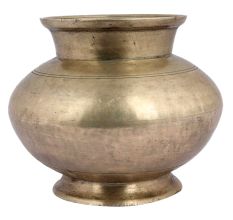 Golden Brass Water Pot For Home And Temple Worship