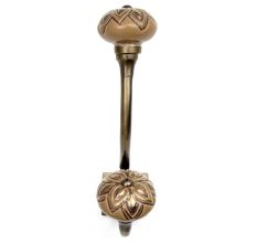 Golden Flower Ceramic Antique Iron Hook