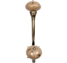 Golden Leaf Ceramic Floral Antique Iron Hook
