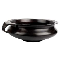 Black Brass Traditional Urli For Decoration