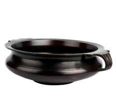 Black Brass Traditional Urli For Decoration