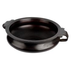 Black Brass Traditional Urli For Decoration