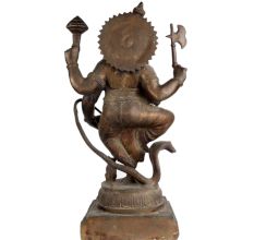 Brass Standing Ganesha Statue