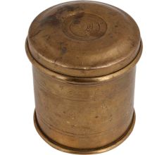 Brass Storage Container Or Canister With lid