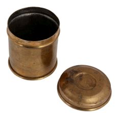 Brass Storage Container Or Canister With lid