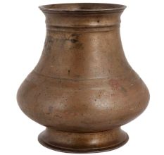 Brass South Indian Pot With Broad Round Base