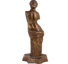 Brass English lady classical sculpture