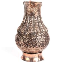 Islamic Copper Jug With Repousse Floral Pattern