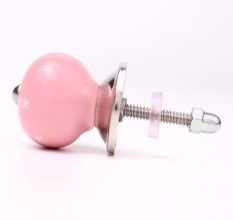 Pink White Tiny Star Pattern Cabinet Knobs