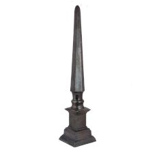 Black Vintage Gothic Brass Spear Finial