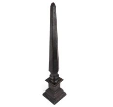 Black Vintage Gothic Brass Spear Finial