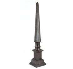 Black Vintage Gothic Brass Spear Finial