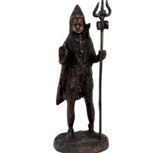Brass Shiva Statue With Trishul Office Home Gift