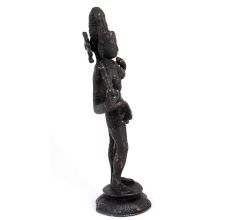 Indian Brass Statue Of A Lady Dancer