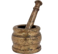 Brass Mortar And Pestle Indian Grinding Machine