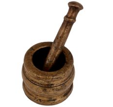 Brass Mortar And Pestle Indian Grinding Machine