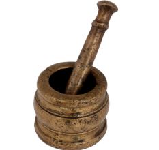 Brass Mortar And Pestle Indian Grinding Machine