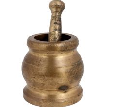Original Pure Brass Mortar And Pestle