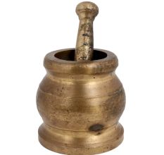 Original Pure Brass Mortar And Pestle