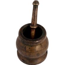 Brass Mortar And Pestle Or Spice Herb Grinder