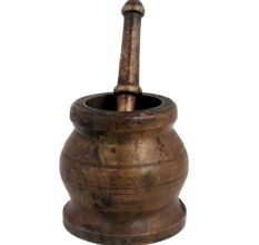 Brass Mortar And Pestle Or Spice Herb Grinder