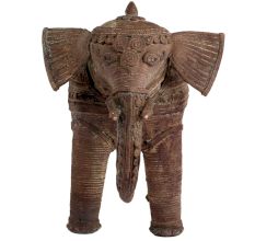 Tribal Brass Elephant Standing For Gifting And Decoration