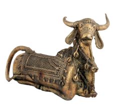 Brass Indian Holy Sitting God Statue