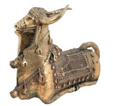 Brass Indian Holy Sitting God Statue