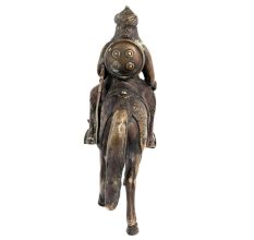 Brass Indian Solider Historic Statue