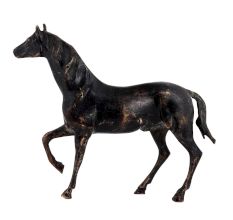 Indian Black Galloping Horse For Home Decoration