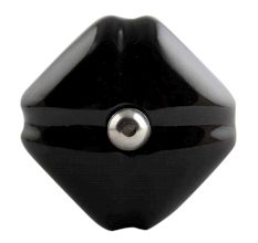 Solid Black Square Medium Ceramic Cabinet Knob