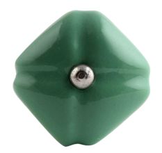 Solid Sage Green Medium Square Ceramic Wine Bottle Stopper